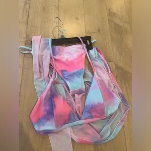 Sunrise Rainbow 3 Piece Bikini Set